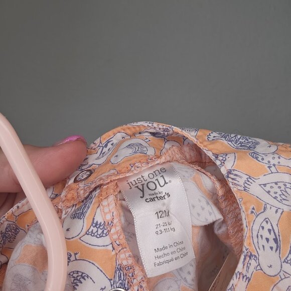 Carter's Sleeveless Sundress w/Matching Cardigan Salmon Peach Color - Picture 4 of 6